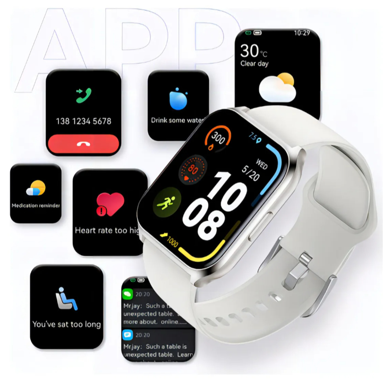 Smartwatch Haylou Smart Watch 2 Pro Prata Bluetooth, À Prova D'água Relógios inteligente