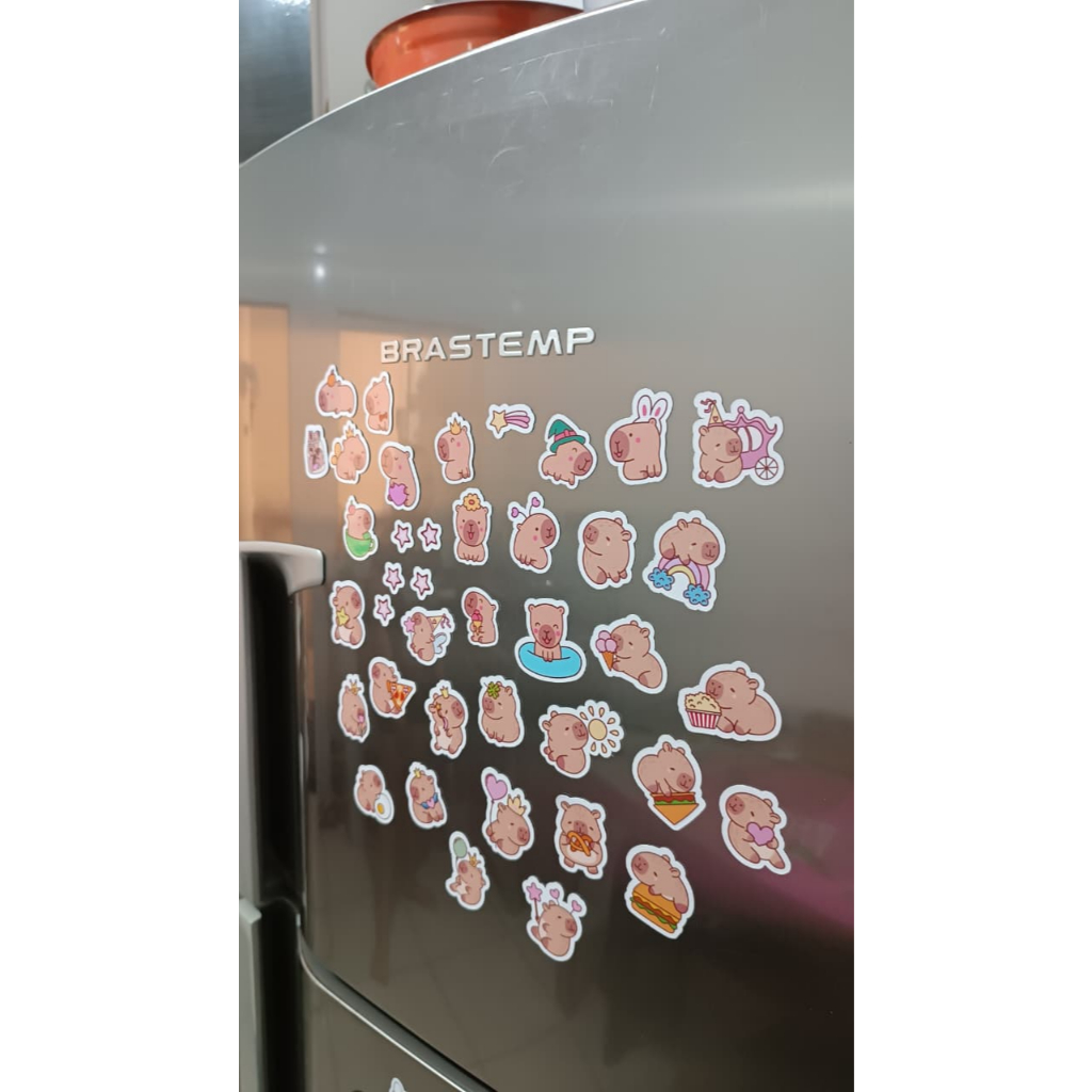 Imã de Geladeira 34 Capivaras - Fofos, Decoração, ímãs divertidos para decorações de geladeira, acessórios magnéticos em Oferta na Shopee