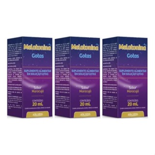 Kit 3x Melatonina Gotas 20ml Original em Oferta na Shopee