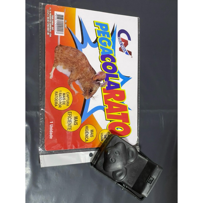 KIT Cola Pega Roedores + Armadilha Para Roedores Fácil O Uso Interno e Externo