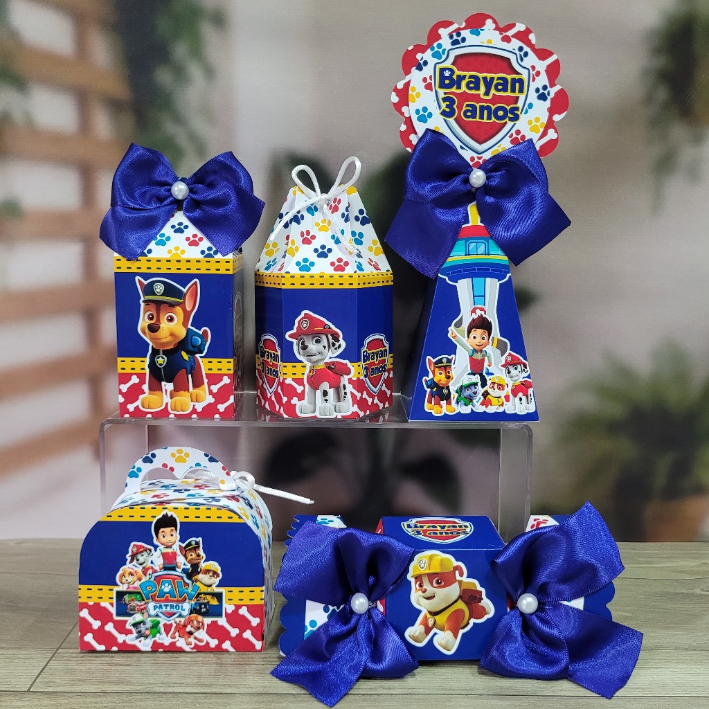 Kit Festa Personalizado Patrulha Canina - DESMONTADO - Lembrancinhas de Aniversário
