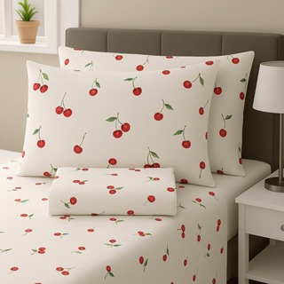 Jogo de Lençol CASAL Ponto Palito 3 Peças 100% Algodão Roupa de Cama com Elástico Cores Estampadas em Oferta na Shopee