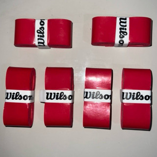 Kit 3 Overgrip Wilson Para Raquete Beach Tennis Tênis Padel Pickleball Vermelho , liso…