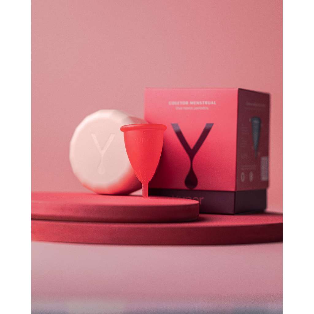 Coletor Menstrual Yuper Reutilizável e Porta Yuper em Oferta na Shopee
