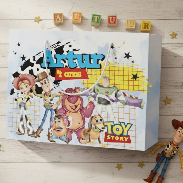 SACOLINHA TOY STORY Personalizado | Sacolinha | Lembrancinha | Mimos | Aniversário TOY STORY