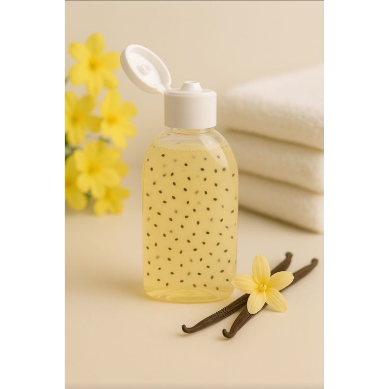 gel de banho vanilla hidratante óleos essenciais perfumado 100ml