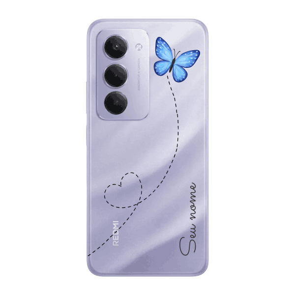 Capinha para Xiaomi RedMi 15 4G 5G Anti Impacto Personalizada - Traços e borbole