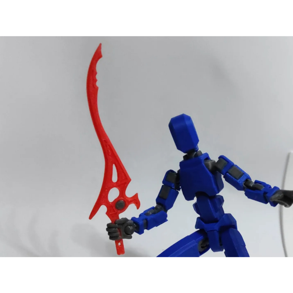 Espada das Trevas Power Ranger Verde Grande Impressa em 34CM Comprimento Brinquedo Decoração - Impressão 3D