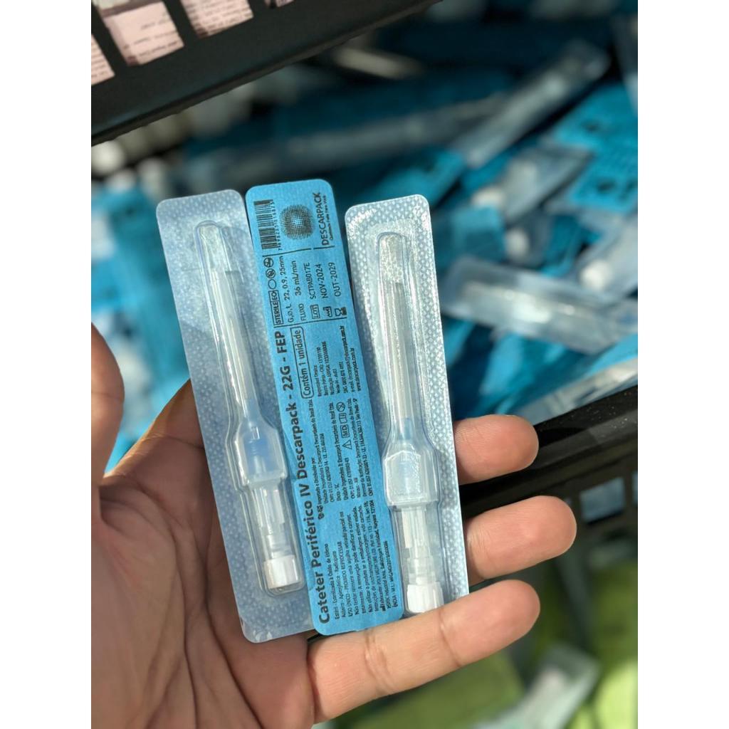 Cateter Jelco Intravenoso Estéril – Kit com 10 Unidades | Diversos Tamanhos em Oferta na Shopee