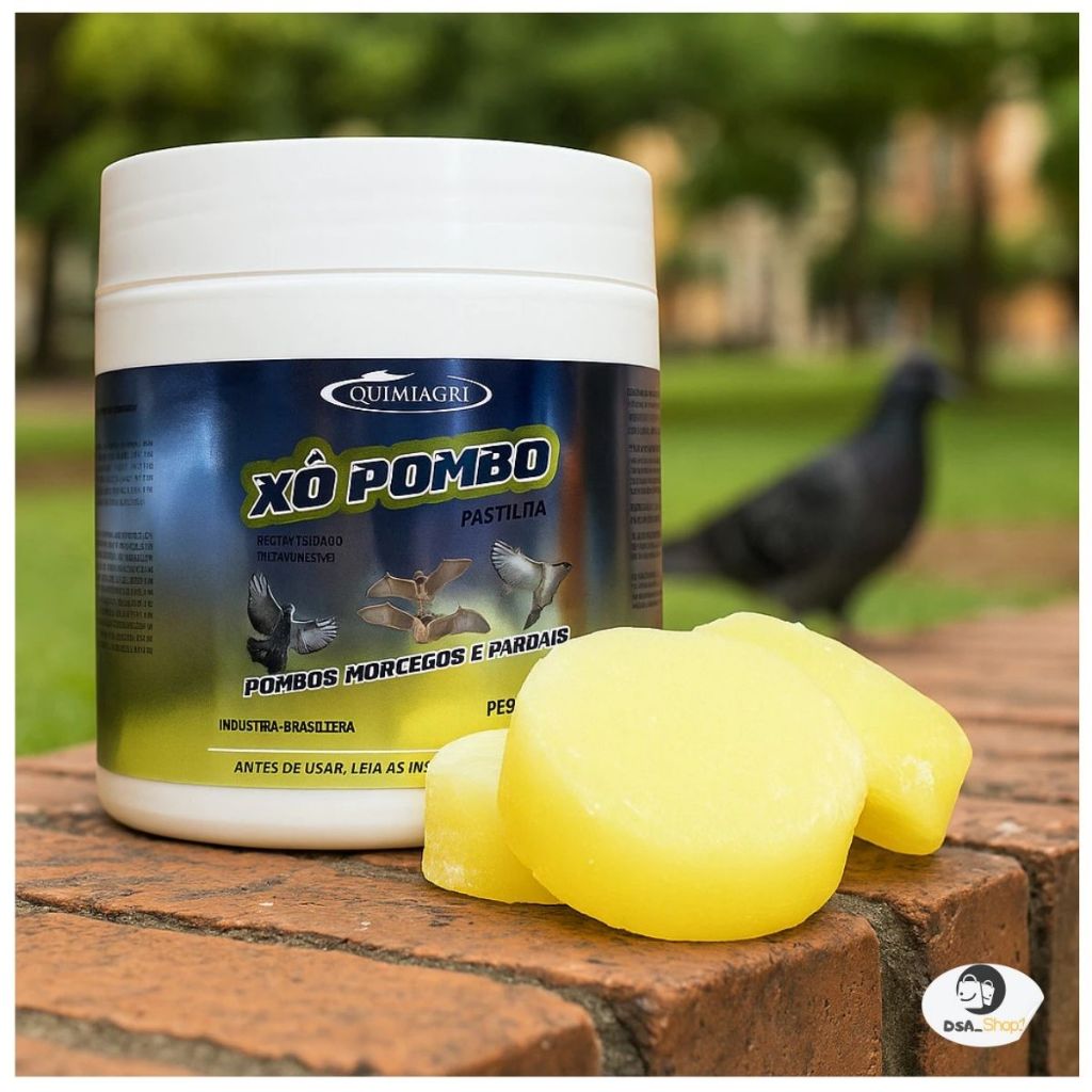 Xô Pombo Espanta Repele Pardais Morcegos Maritacas Pastilhas 200G