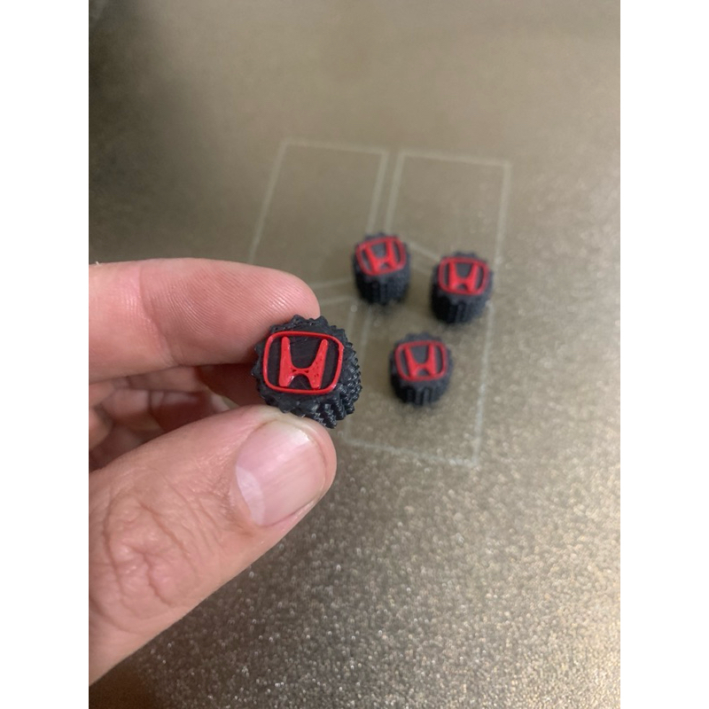 Tampa de Válvula de Pneu Honda / Pino de Roda /Pininho de roda Honda – 2 Pares – Impressão Personalizada carros Honda