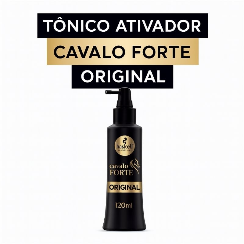 Tonico Ativador Cavalo Forte Haskell 120ml -Original- crescimento capilar