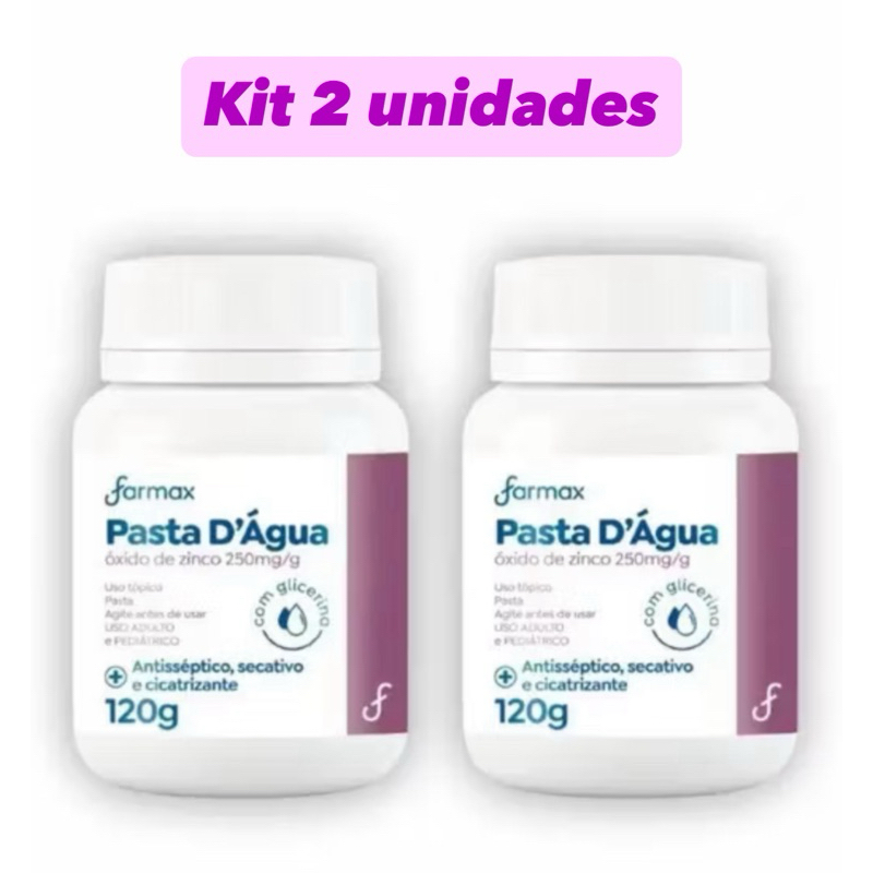 Kit 2x Pasta D’Água Farmax 120g Original em Oferta na Shopee