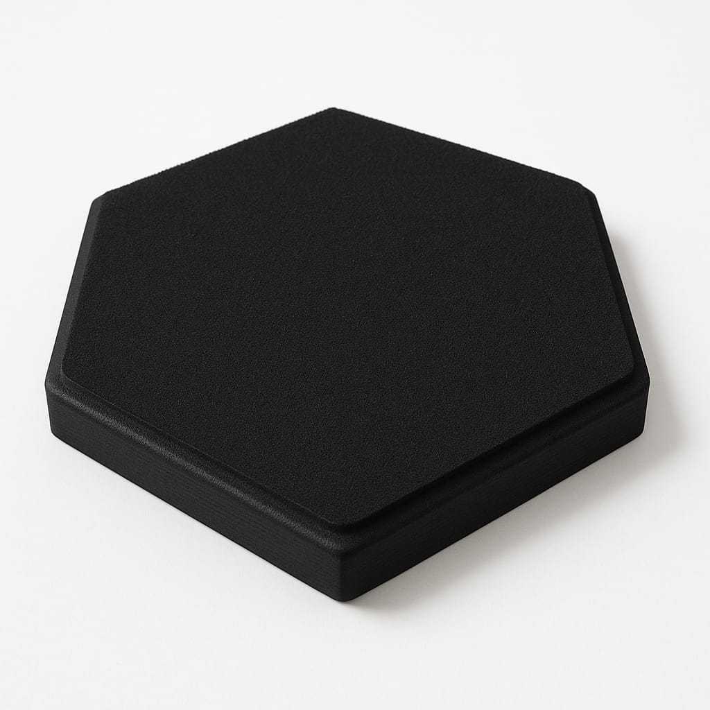 Pad de Treino para Bateria 6" - 15 Cm - MDF - EVA 5mm (Hexagonal) — imagem 2 de 2