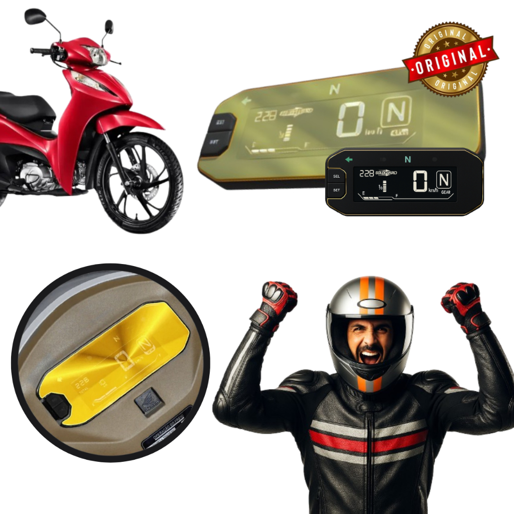 Película de Proteção do Painel BIZ 2025 2026 em Diante Premium Acessórios Nova Honda Biz