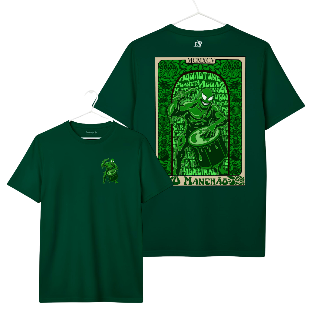 Camiseta O Manchão - Mancha Verde - Coleção Carnaval Arcanos da Folia