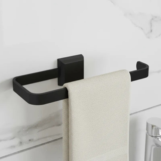 Porta Toalha De Rosto Linha Luxo 8x20 Cm Preto Lavabo Banheiro em Oferta na Shopee