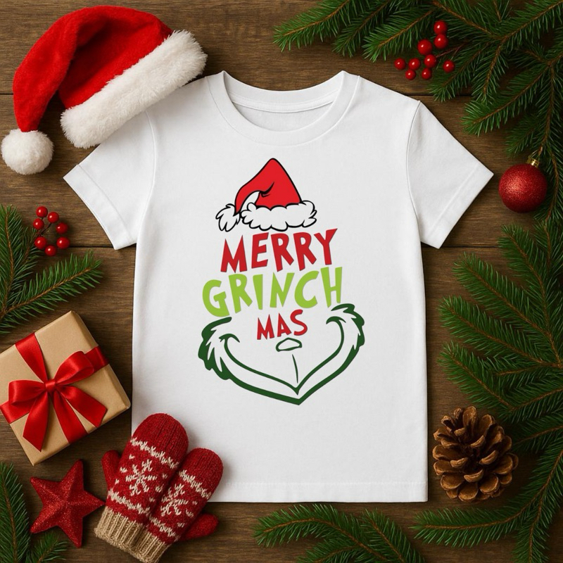 Camiseta para Natal - Grinch feliz natal merry grinch