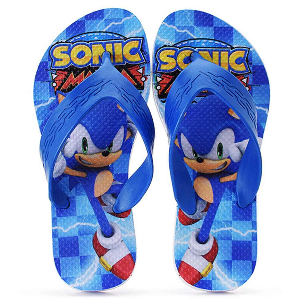 Chinelo Infantil Menino Sonic Super Leve e Macio Lançamento