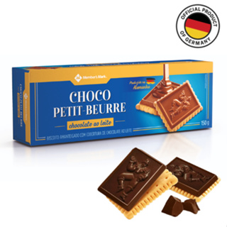 Biscoito Alemão Petit-Beurre Amanteigado Crocante Cobertura de Chocolate Importado 150g em Oferta na Shopee