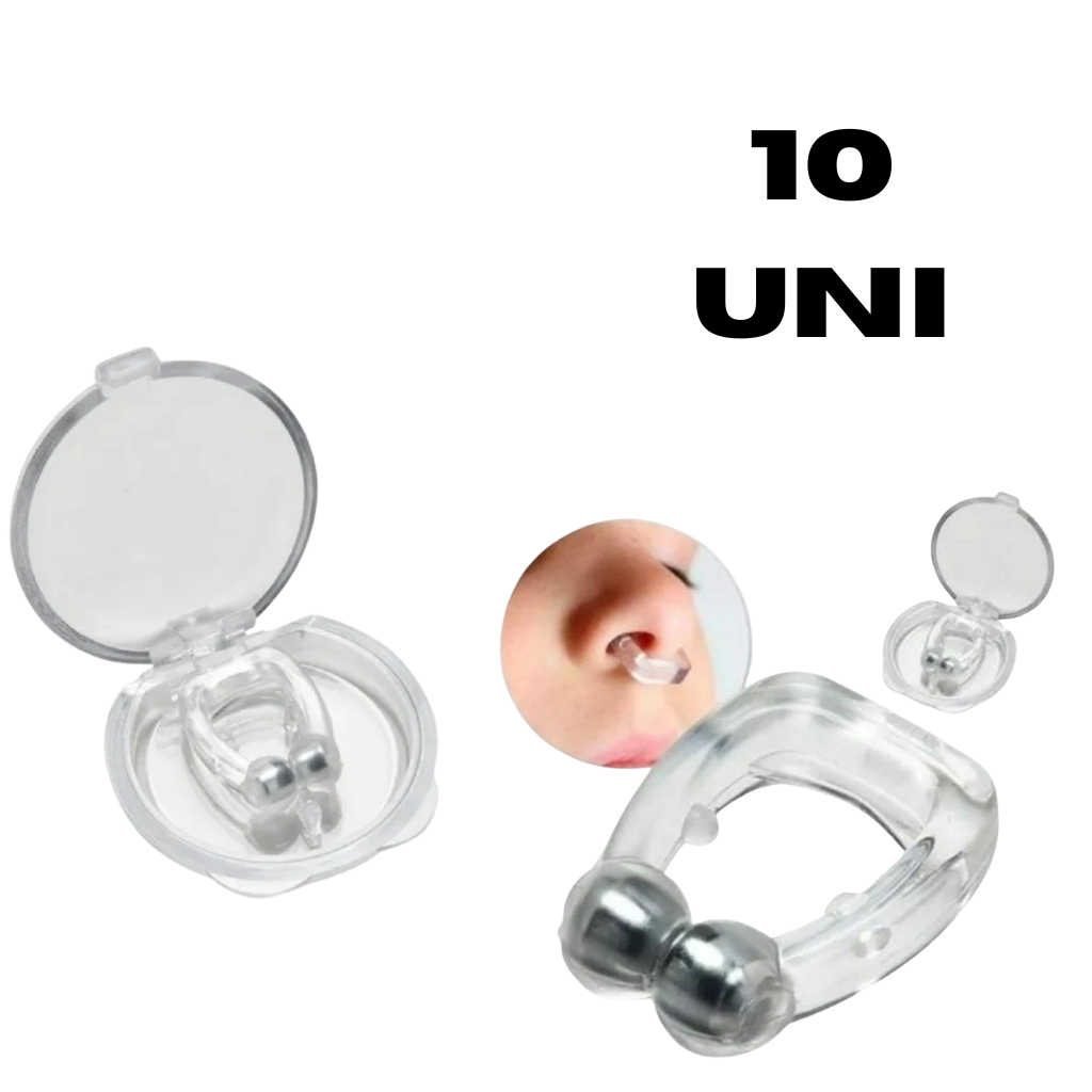 Kit 1/2/3/4/5/1C Dispositivos Anti Ronco - Clips Dilatadores Nasais Magnéticos para Melhorar o Sono e a Respiração