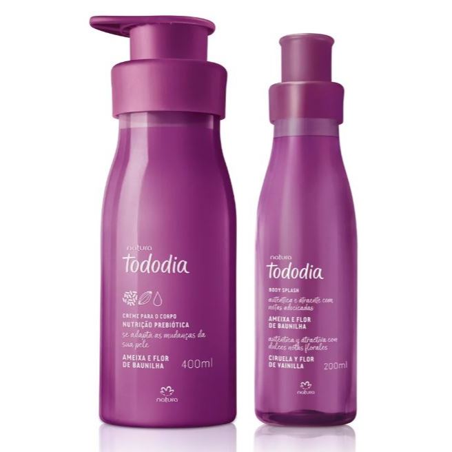 Kit Natura Tododia - Ameixa e Flor de Baunilha - Body Splash e Hidratante Corporal 400ml [Natura Tododia]