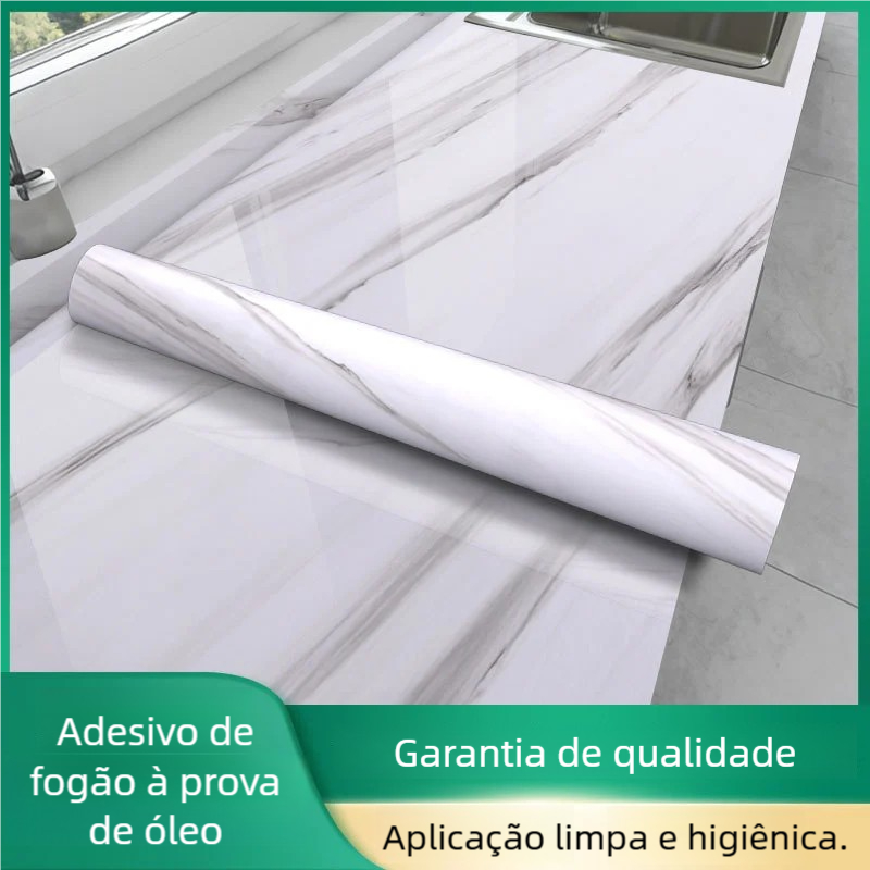 60cm×3m NOVOS Adesivos de cozinha Resistente a Agua/Óleo/Fogo MEDIDAS *LEIA A DESCRIÇÃO*