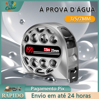 Fita Métrica de Aço Inoxidável 5m Trena Anticorrosiva Alta Precisão Resistente Quedas Ferrugem em Oferta na Shopee
