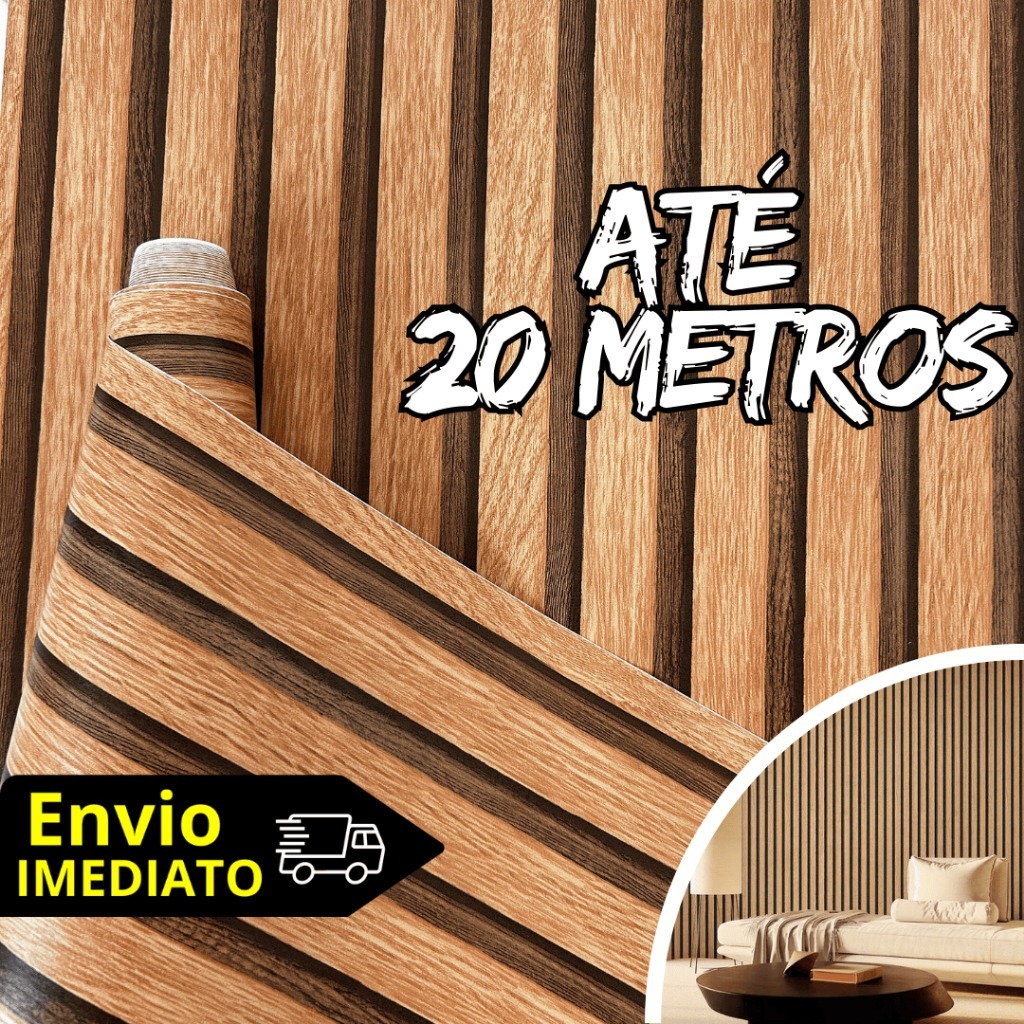 Papel de Parede Madeira 3D 5 METROS X 45CM Auto Adesivo Colante em Oferta na Shopee