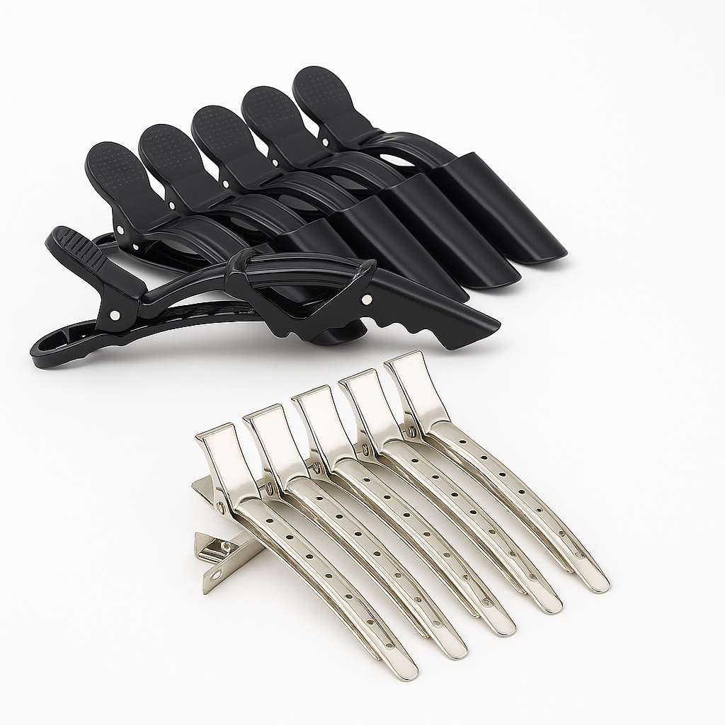 Kit 18 Presilhas Profissionais Bico de Pato Metálicas e Jacaré Crocodilo – Salão, Cabelo e Penteado em Oferta na Shopee