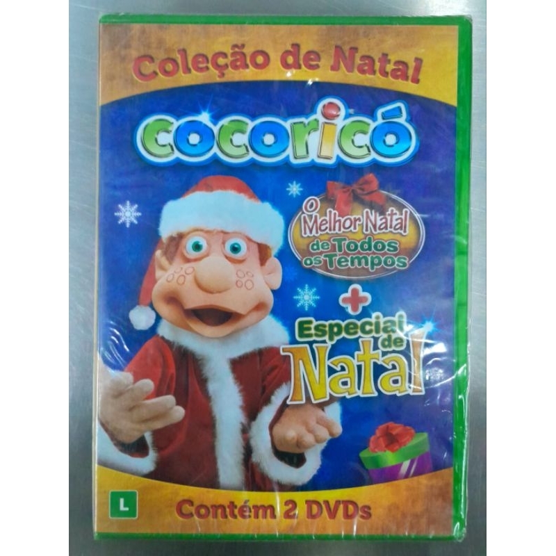 Dvd Cocoricó Coleção de Natal - 2 DVDs - O Melhor Natal de Todos os Tempos + Especial de Natal (Novo/Original/Lacrado)