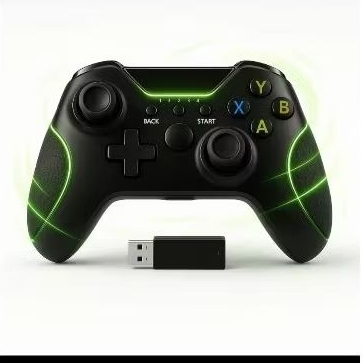 Controle Gamer Sem Fio Bluetooth/Wireless USB para PC, Android e PS3 - Vibração e Bateria Recarregável