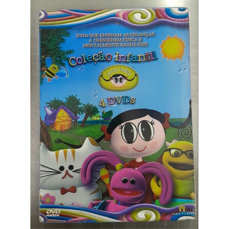Dvd Coleção Infantil Juno Baby - Box C/Luva - 4 DVDs Estojo Slim (Raridade) (Novo/Original/Lacrado)
