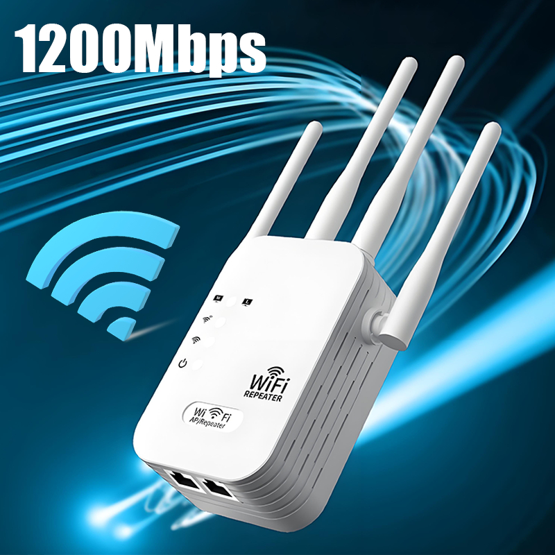 Repetidor WiFi 1200Mbps 2.4GHz, Sinal Estável para Casa/Escritório (110V/220V) -G8