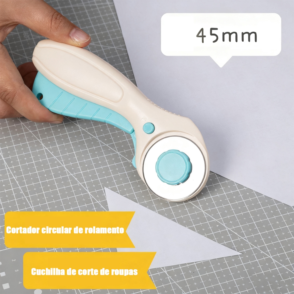Cortador rotativo com 45 mm de diâmetro
