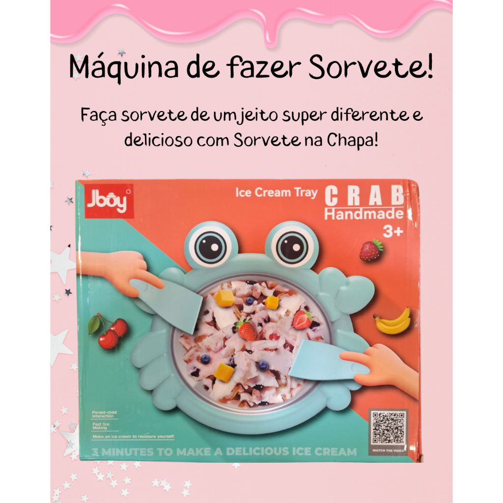 Bandeja Congelante para Sorvete Artesanal – Máquina Manual de Sorvete em Placa Fria