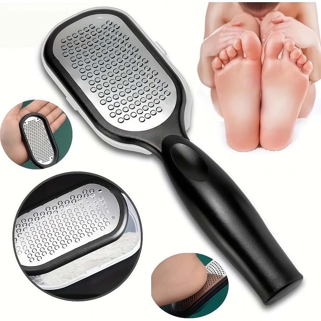 Profissional De Aço Inoxidável Arquivo Pé Removedor Calos Raspador Ferramentas Pedicure Pele Morta em Oferta na Shopee