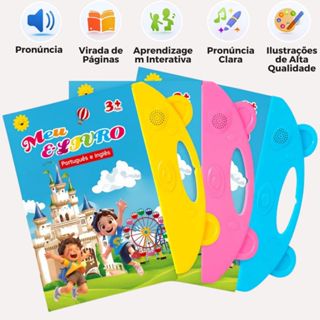 Livro Interativo com Som Bilingue com Toque - Multitemas para Crianças, Presente de Natal e Desenvolvimento Infantil em Oferta na Shopee