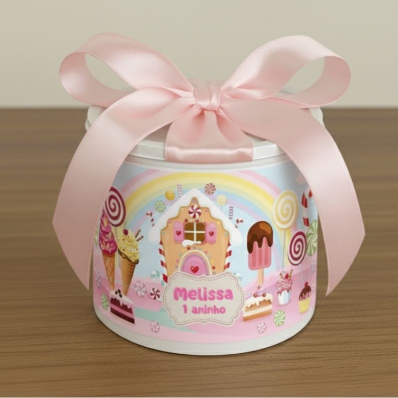 Tubolata Personalizada 5x6 cm • Lembrancinha Festa Infantil • Aniversário • Chá de Bebê • Brinde Personalizado