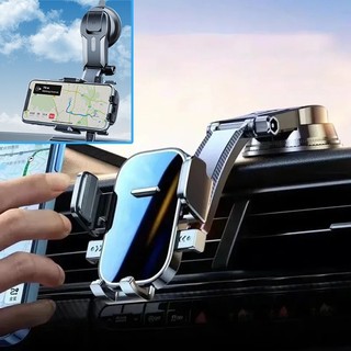 Suporte Universal p/ Celular no Carro - Multifuncional p/ Painel e Navegação, Compatível com Todos os Smartphones