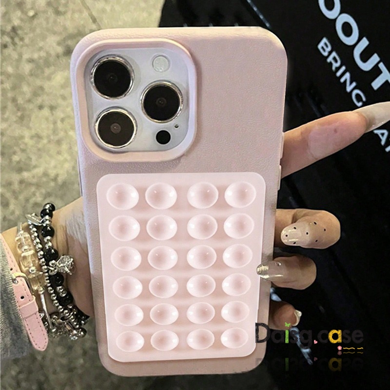 Suporte Adesivo PARA CELULAR SMARTPHONE de Silicone com Ventosa para Celular Reforçado Preto Branco Claro