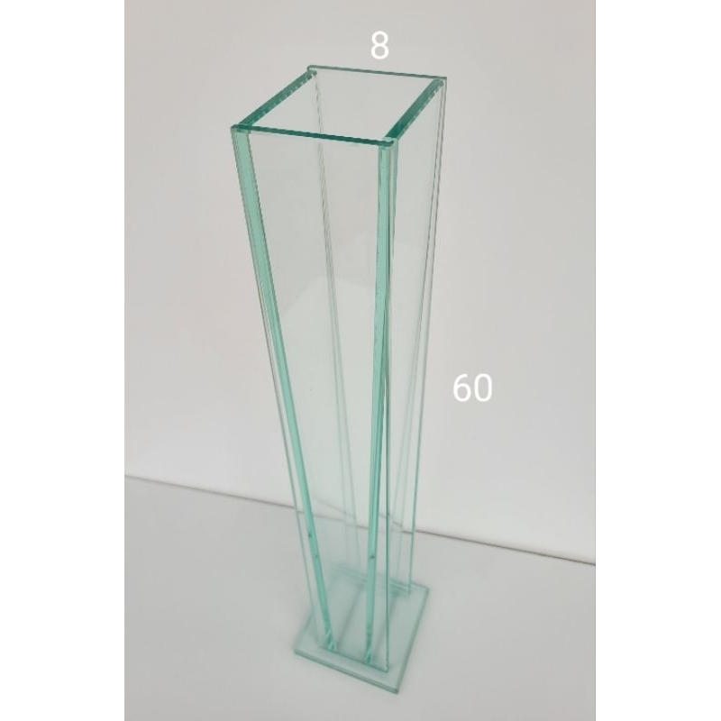 VASO DE VIDRO 8MM  DE LUXO INCOLOR   60 ALTUTA / 8 BOCA em Oferta na Shopee