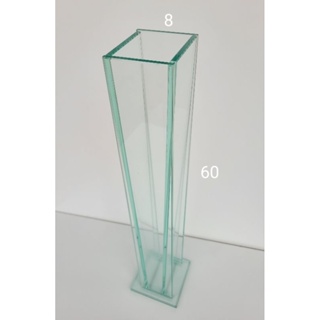 VASO DE VIDRO 8MM  DE LUXO INCOLOR   60 ALTUTA / 8 BOCA em Oferta na Shopee