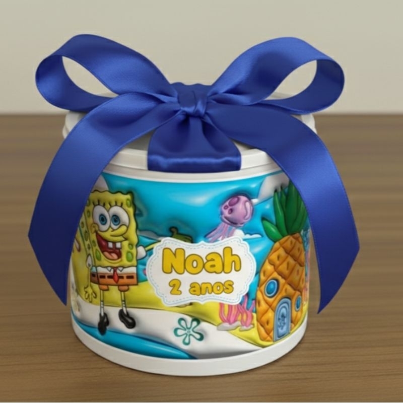 Tubolata Personalizada 5x6 cm • Lembrancinha Festa Infantil • Aniversário • Chá de Bebê • Brinde Personalizado