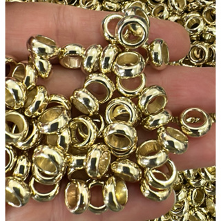 100pçs Argola Entremeios 10mm em ABS em Oferta na Shopee