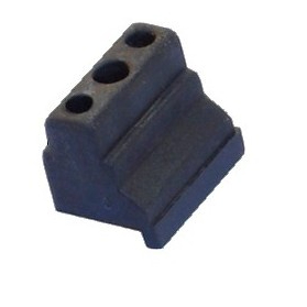 Calço para lateral fixa do box acrilico tipo BX nylon preto kit com 4 peças