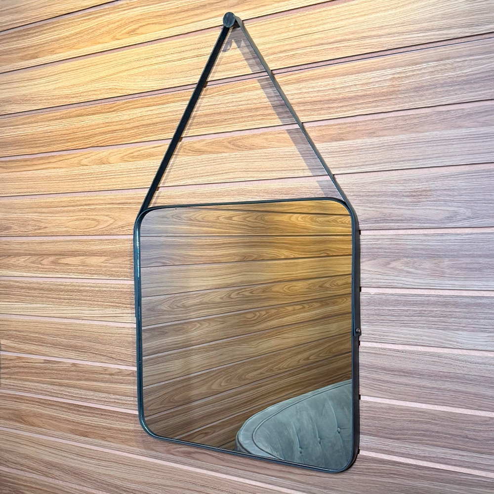 Espelho Adnet Quadrado Grande  Destaque Sua Decoração em Salas Halls Suítes Barbearia em Oferta na Shopee