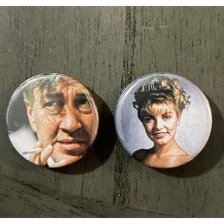 2 Pins Buttons David Lynch Laura Palmer  Twin Peaks Série 90s Botão Broche 90s Nostalgia