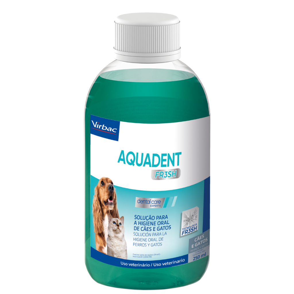 Virbac Aquadent Higiene Oral para Cães e Gatos 250mL