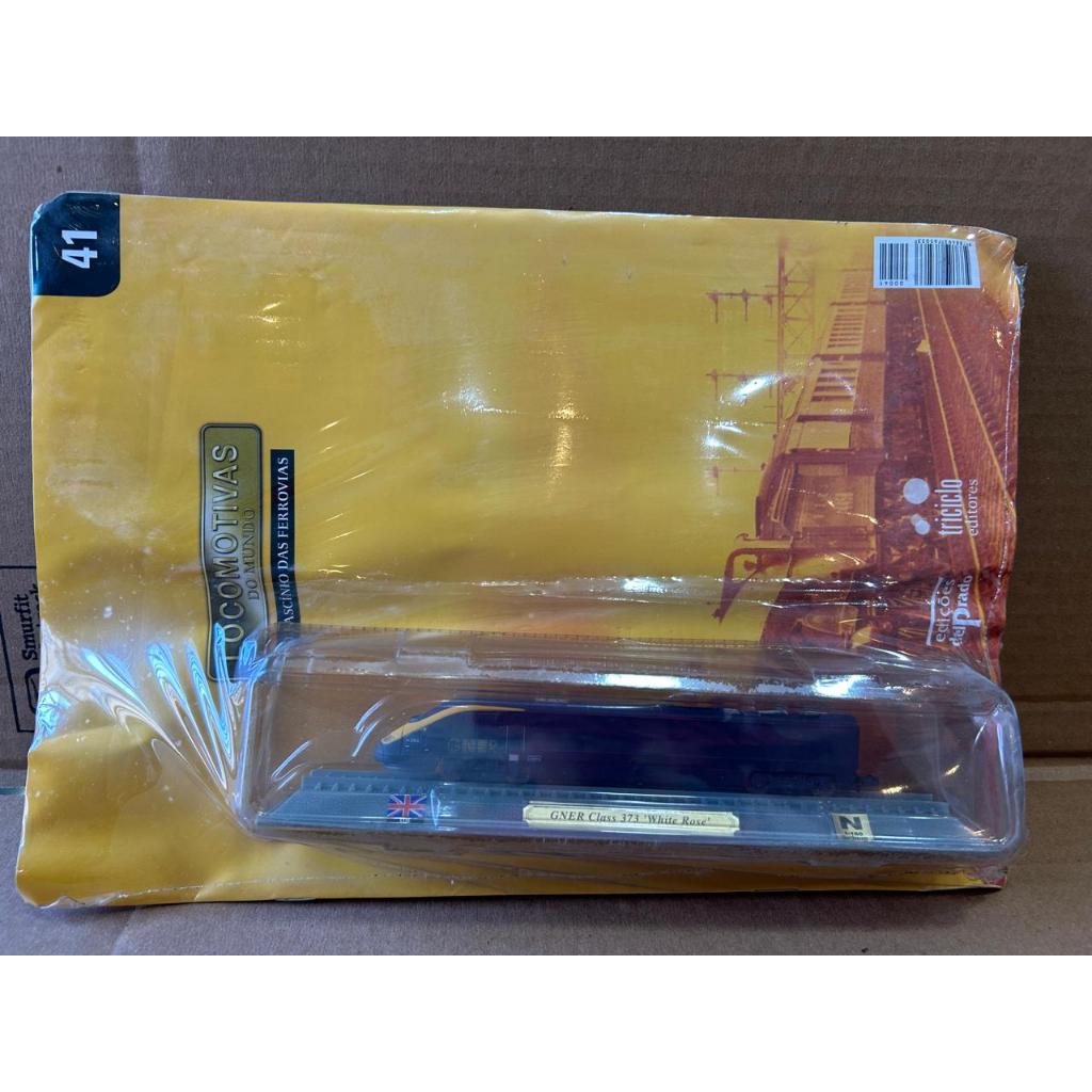 Miniatura Trem 1:160 GNER Class 373 White Rose nº41 Locomotivas do Mundo Ferrovias